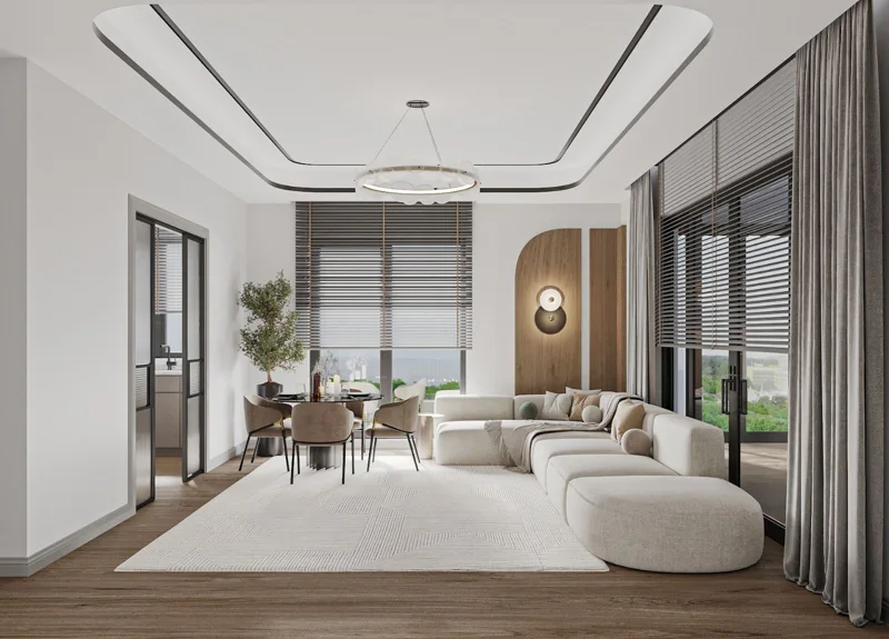 Salon, mutfak ve yaşam alanları — 5