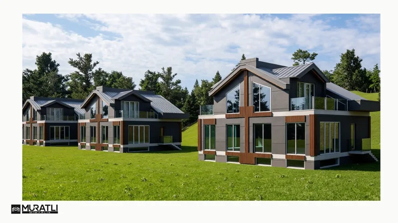 Çatı katlı villa ve planları — 1