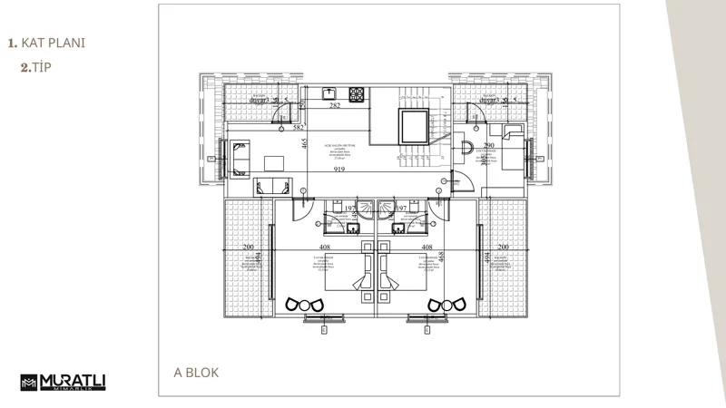 Çatı katlı villa ve planları — 6