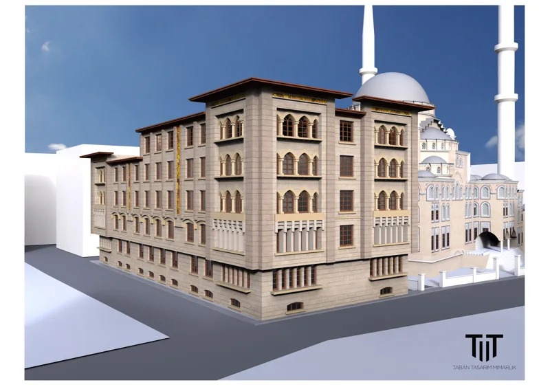 Köşe yapı · cephe ve iç mekânlar — 17