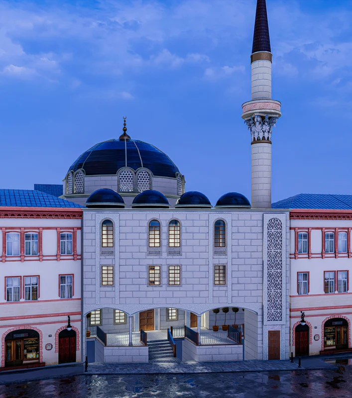 Mavi kubbeli yapı · tasarım ve uygulama — 5